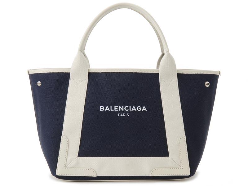 バレンシアガトートバッグ NAVY CABAS S ネイビーカバス ブルー 339933 K9H1N 4092​