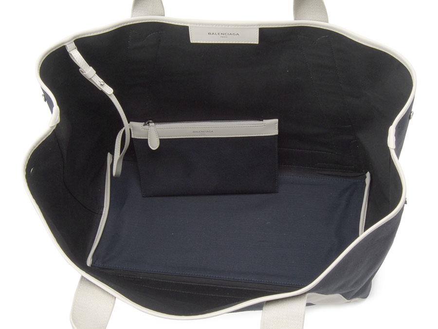 バレンシアガトートバッグ NAVY CABAS M ネイビー カバ キャンバス ブルー レディース 339936 K9H1N 4092​