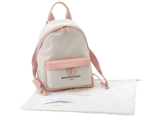 バレンシアガ BALENCIAGA リュックサック NAVY BACKPACK ピンク 409010 AQ38N 1081​