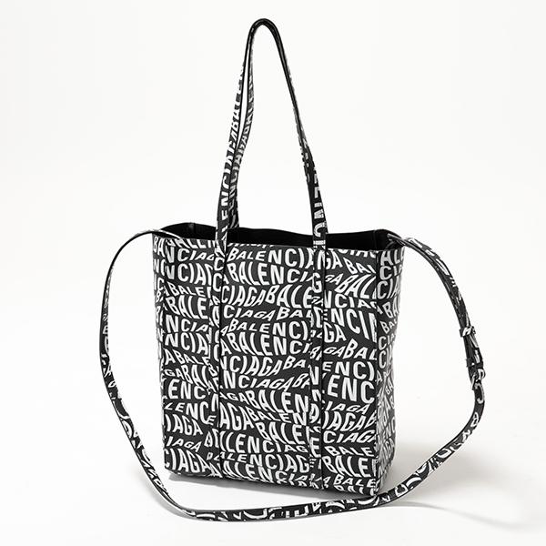 バレンシアガ EVERYDAY TOTE XS AJ エブリデイ ウェーブロゴ レザー トートバッグ 鞄 レディース 551810 D6WLN 1000​