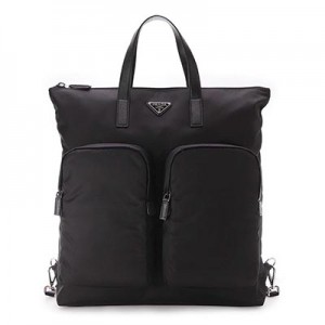 プラダ PRADA バッグ メンズ 2WAY トート/バックパック リュック ブラック 2VG053-VMOO 973 F0002