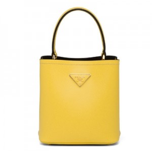 プラダ PRADA パニエ スモール サフィアーノレザーバッグ イエロー 1BA217_2ERX_F0QYO