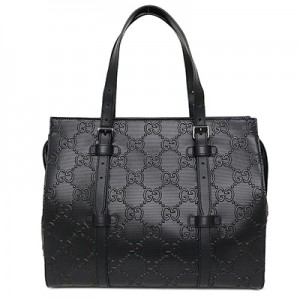 グッチ GUCCI GGエンボス トートバッグ レザー 625774 1W3AN 1000 ブラック