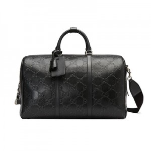 グッチ GUCCI GGエンボス ダッフルバッグ ボストンバッグ ブラック 625768 1W3CN 1000