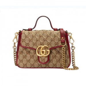 グッチ GUCCI GGマーモント ミニ トップハンドル バッグ 583571 HVKEG 8561
