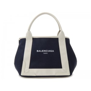 バレンシアガトートバッグ NAVY CABAS S ネイビーカバス ブルー 339933 K9H1N 4092​