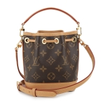 ルイ・ヴィトン LOUIS VUITTON ナノ・ノエ モノグラム レディース ショルダーバッグ M81266