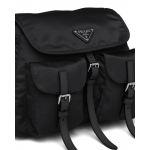プラダ PRADA ナイロン×サフィアーノ ショルダーバッグ ブラック 1BD225_V44_F0002_V_OOH