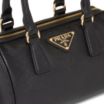 PRADA プラダ ショルダーバッグ 2Wayバッグ レザー ブラック 1BB846 NZV F0632