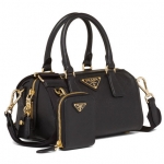 PRADA プラダ ショルダーバッグ 2Wayバッグ レザー ブラック 1BB846 NZV F0632