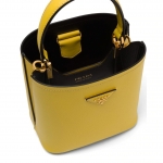プラダ PRADA パニエ スモール サフィアーノレザーバッグ イエロー 1BA217_2ERX_F0QYO