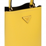 プラダ PRADA パニエ スモール サフィアーノレザーバッグ イエロー 1BA217_2ERX_F0QYO
