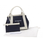 バレンシアガトートバッグ NAVY CABAS S ネイビーカバス ブルー 339933 K9H1N 4092​