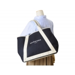 バレンシアガトートバッグ NAVY CABAS M ネイビー カバ キャンバス ブルー レディース 339936 K9H1N 4092​