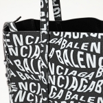 バレンシアガ EVERYDAY TOTE XS AJ エブリデイ ウェーブロゴ レザー トートバッグ 鞄 レディース 551810 D6WLN 1000​