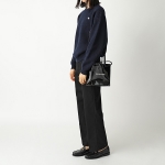 バレンシアガ SHOPPING TOTE XXS AJ パテントレザー トートバッグ BLACK 鞄 レディース 572411 1FE1N 1000​
