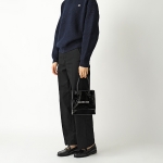 バレンシアガ SHOPPING TOTE XXS AJ パテントレザー トートバッグ BLACK 鞄 レディース 572411 1FE1N 1000​