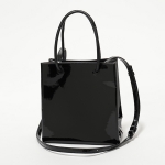 バレンシアガ SHOPPING TOTE XXS AJ パテントレザー トートバッグ BLACK 鞄 レディース 572411 1FE1N 1000​