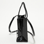 バレンシアガ SHOPPING TOTE XXS AJ パテントレザー トートバッグ BLACK 鞄 レディース 572411 1FE1N 1000​