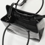 バレンシアガ SHOPPING TOTE XXS AJ パテントレザー トートバッグ BLACK 鞄 レディース 572411 1FE1N 1000​