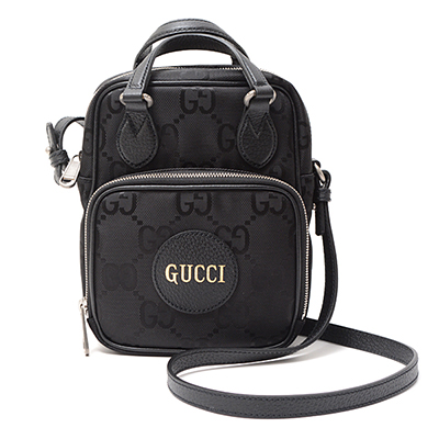GUCCI グッチ オフサグリッドGGナイロンレザーショルダーバッグ 625850 H9HAN 1000