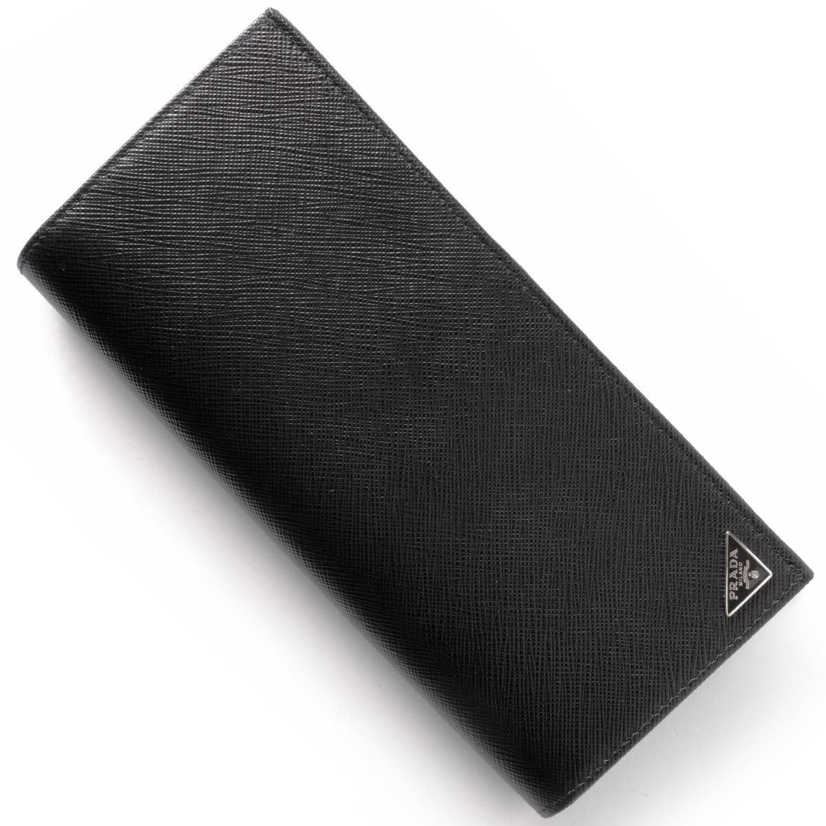 プラダ PRADA 長財布 SAFFIANO TRIANG ブラック 2MV836 QHH F0002 メンズ