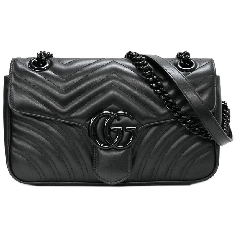 グッチ GUCCI GGマーモント スモールショルダーバッグ ブラック 443497 AACC2 1000