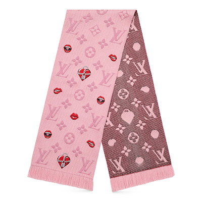 ルイ・ヴィトン LOUIS VUITTON エシャルプ ロゴマニア ラッキー モノグラム M76178