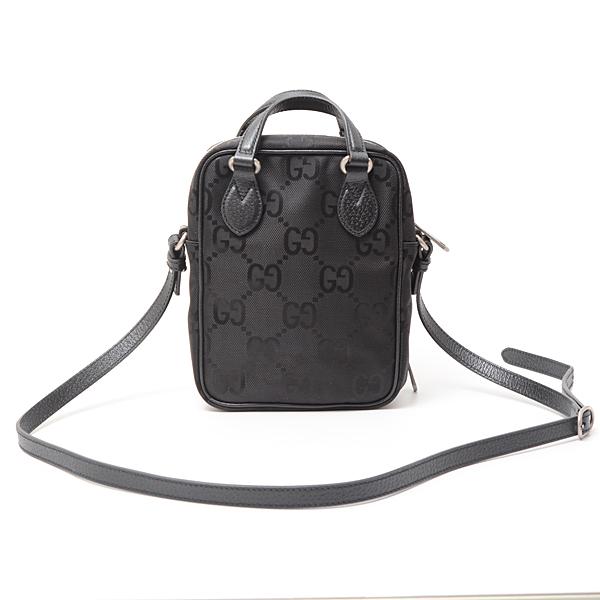 GUCCI グッチ オフサグリッドGGナイロンレザーショルダーバッグ 625850 H9HAN 1000
