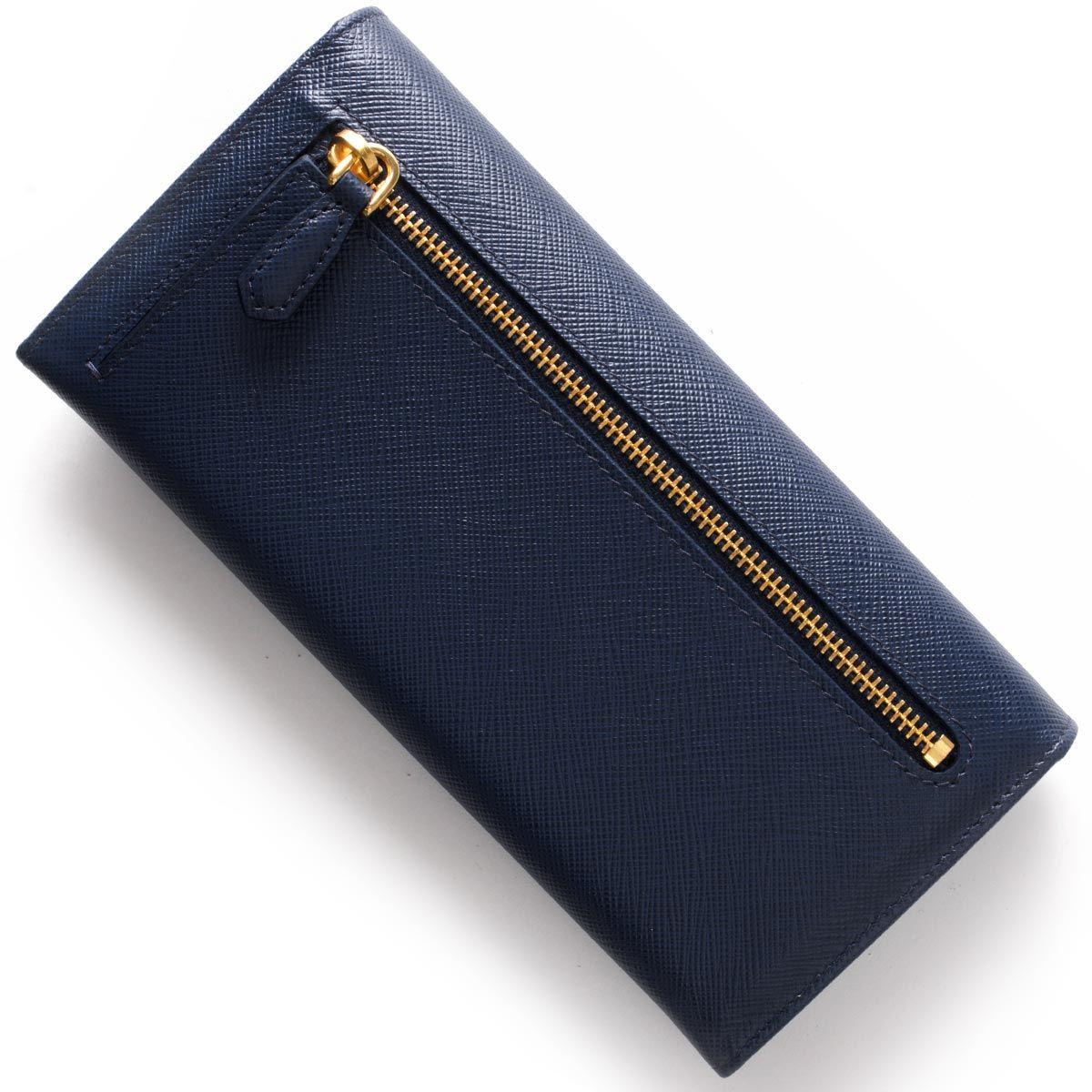 プラダ PRADA 長財布 SAFFIANO METAL ブリエッタブルー 1MH132 QWA F0016 メンズ