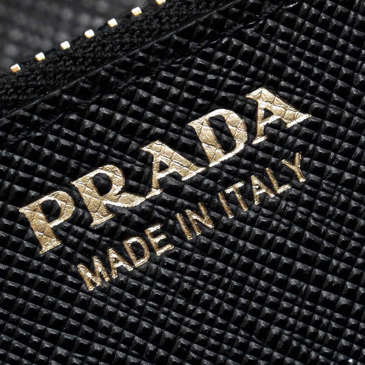 プラダ PRADA 長財布 SAFFIANO TRIANG 三角ロゴプレート ブラック 1MH132 QHH F0002 メンズ