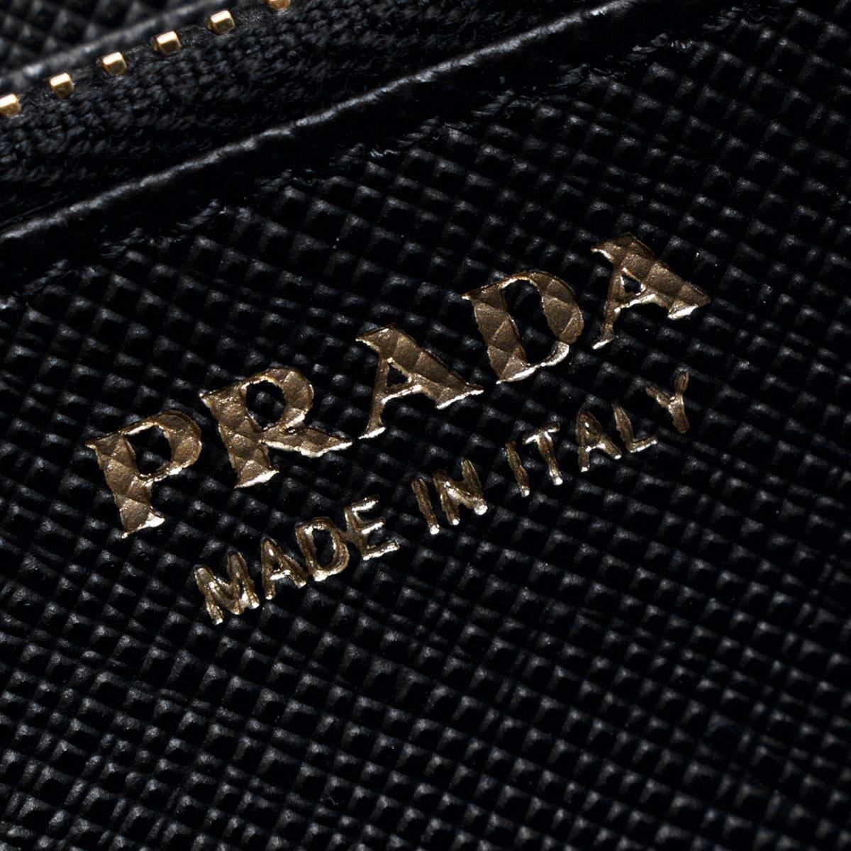 プラダ PRADA 長財布 SAFFIANO TRIANG 三角ロゴプレート ブラック 1ML506 QHH F0002 レディース