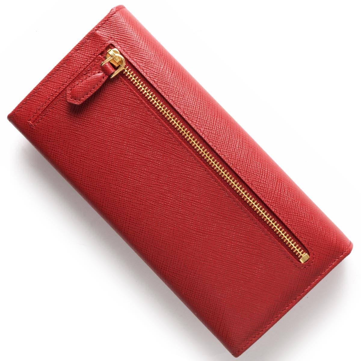 プラダ PRADA 長財布 SAFFIANO TRIANG 三角ロゴプレート フォーコレッド 1MH132 QHH F068Z レディース