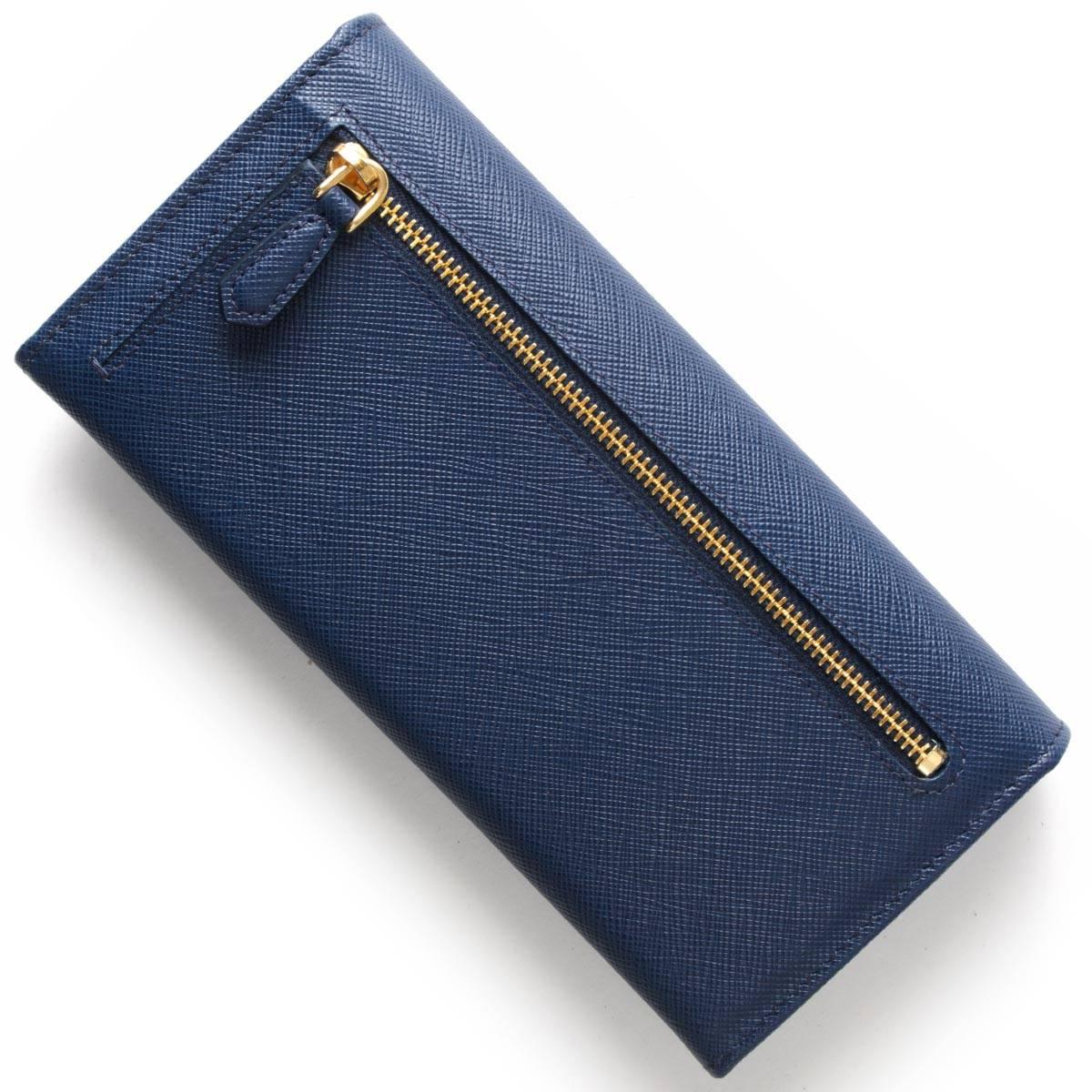 プラダ PRADA 長財布 サフィアーノ/SAFFIANO トライアングル/TRIANG 三角ロゴプレート ブリエッタブルー 1MH132 QHH F0016 レディース