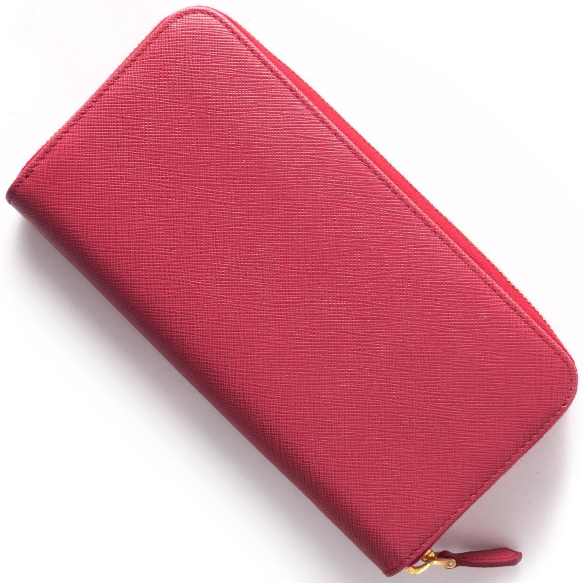 プラダ PRADA 長財布 SAFFIANO METAL ペオニアピンク 1ML506 QWA F0505 レディース