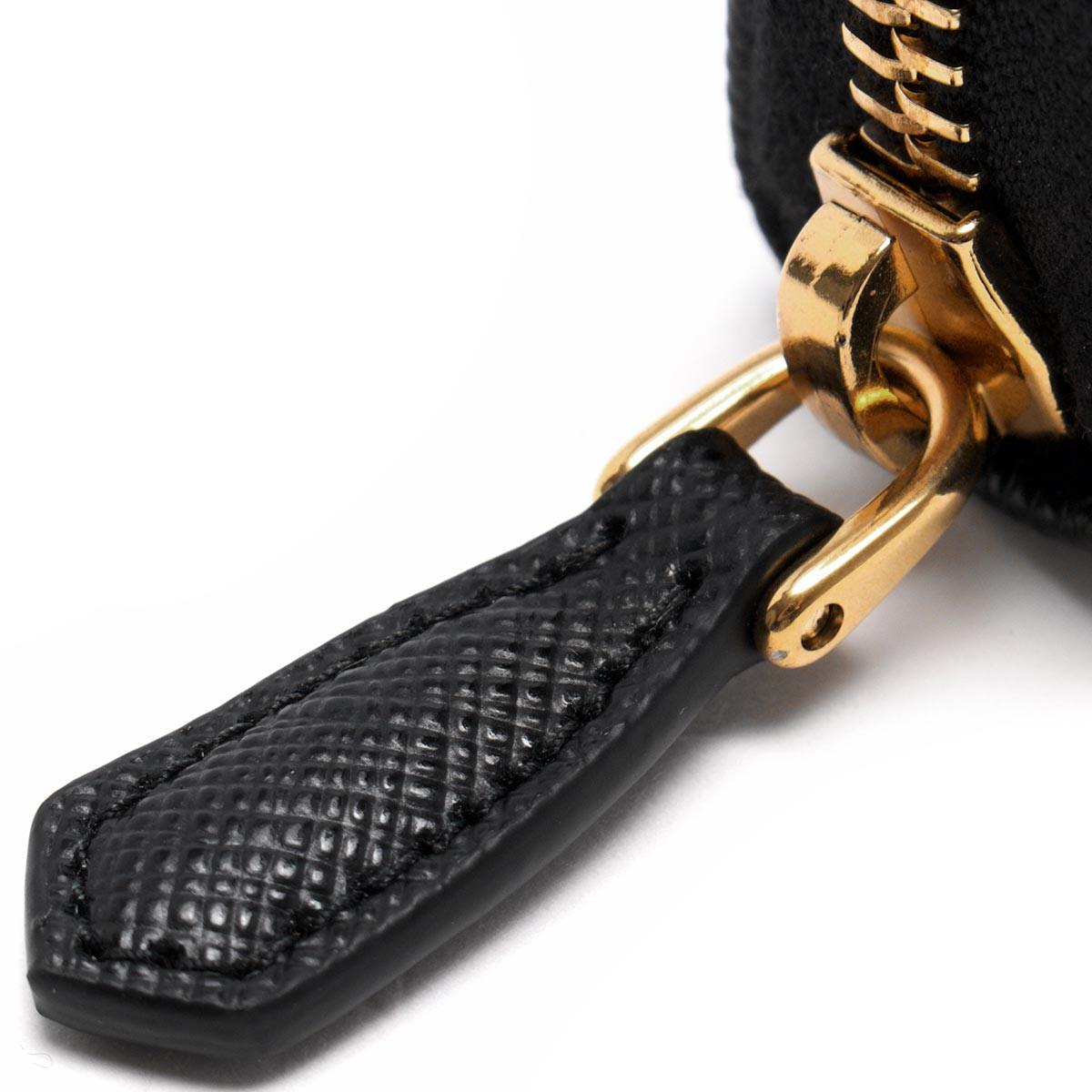 プラダ PRADA 長財布 SAFFIANO METAL ブラック 1ML506 QWA F0002 レディース