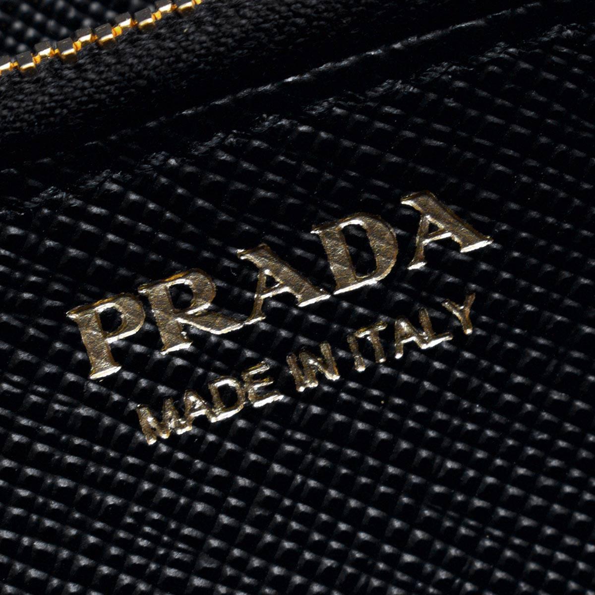 プラダ PRADA 長財布 SAFFIANO METAL ブラック 1ML506 QWA F0002 レディース