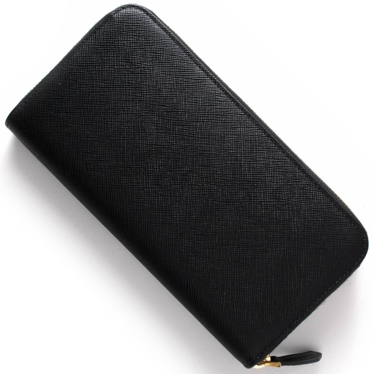 プラダ PRADA 長財布 SAFFIANO METAL ブラック 1ML506 QWA F0002 レディース