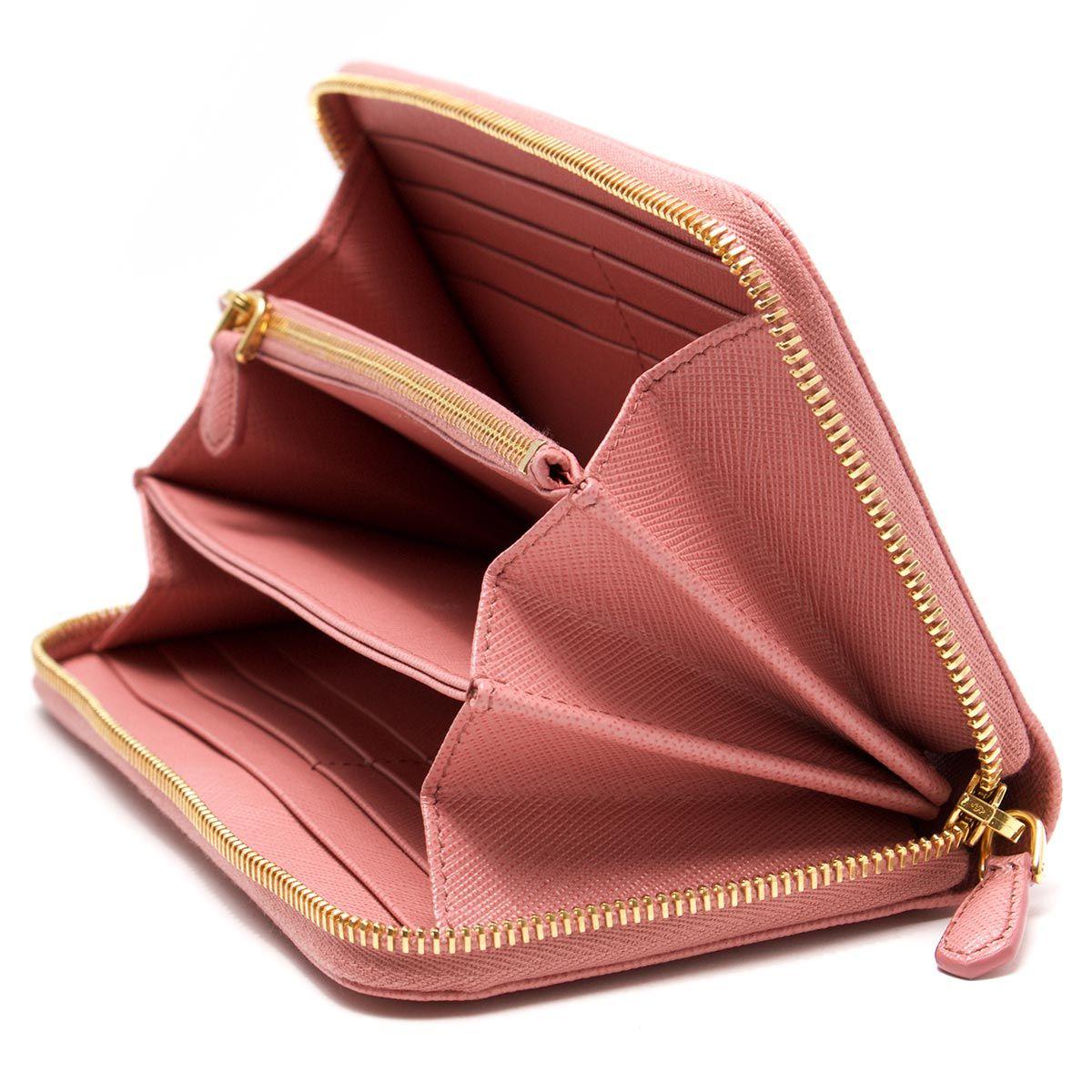 プラダ PRADA 長財布 SAFFIANO METAL ペタロピンク 1ML506 QWA F0442 レディース