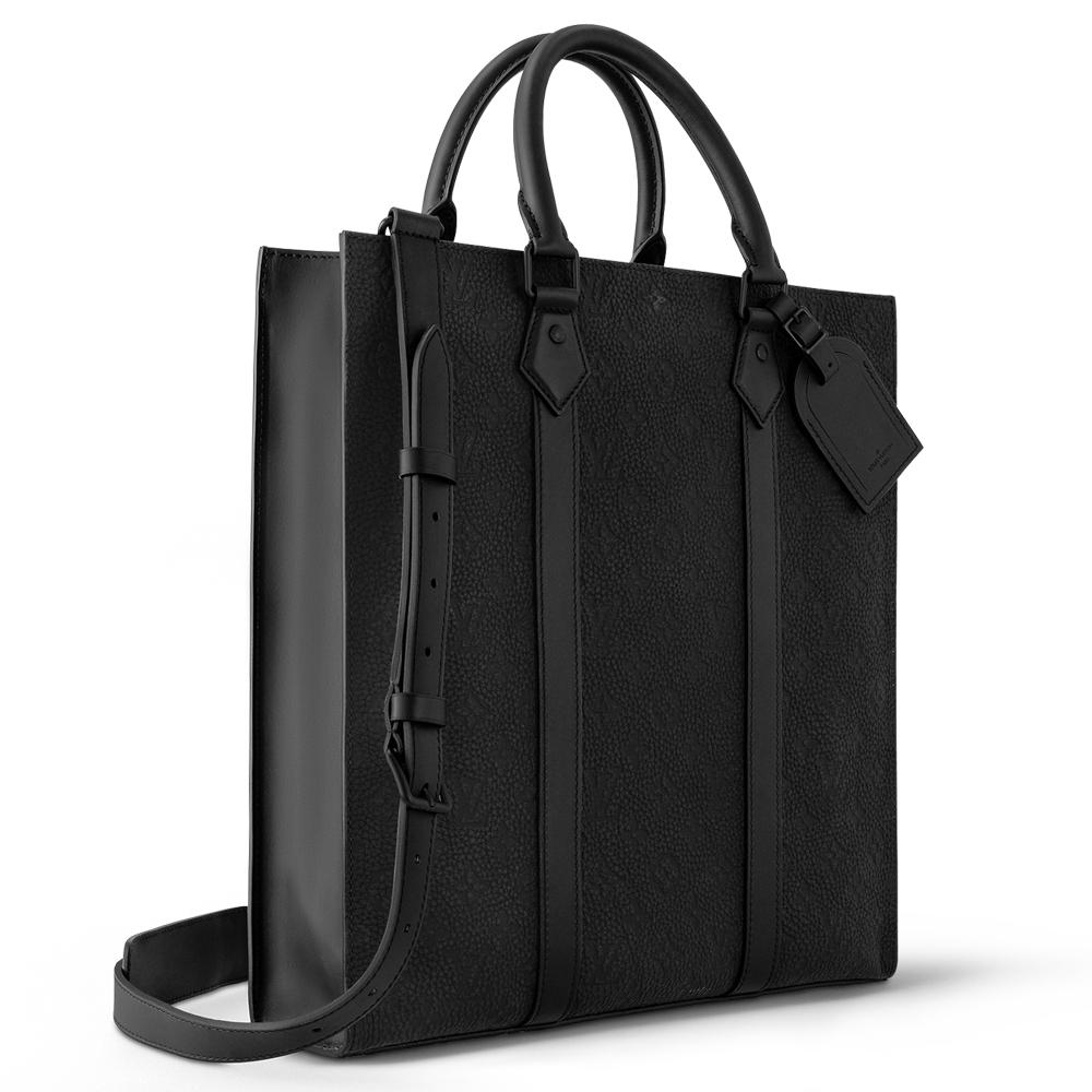 Louis Vuitton サックプラ モノグラム トートバッグ NVフラットバッグ ブラック M21866