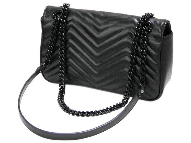 グッチ GUCCI GGマーモント スモールショルダーバッグ ブラック 443497 AACC2 1000