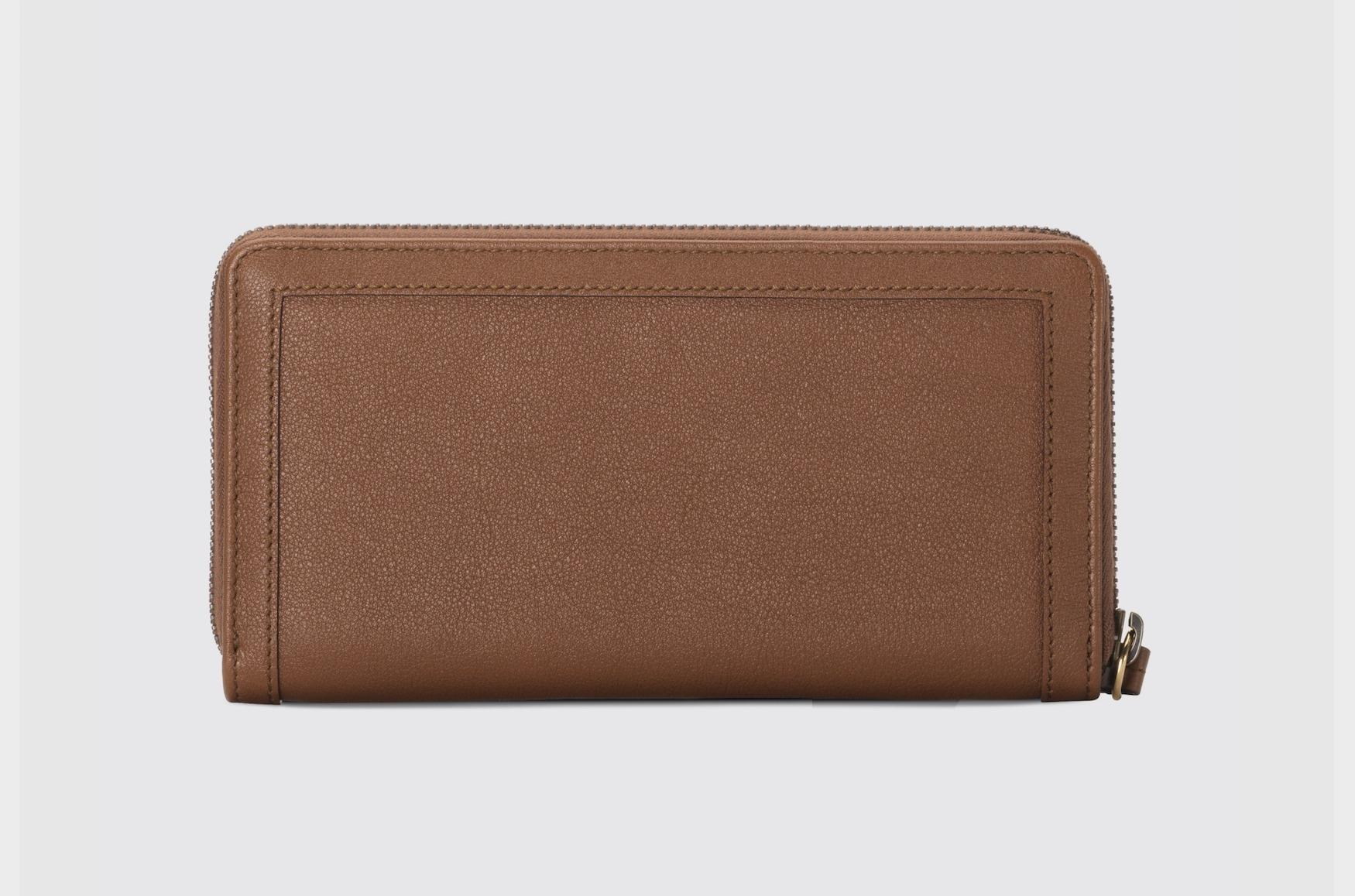 グッチ バンブー コンチネンタルウォレット ラウンド長財布 レザー ブラウン 658634 17Q0T 2535
