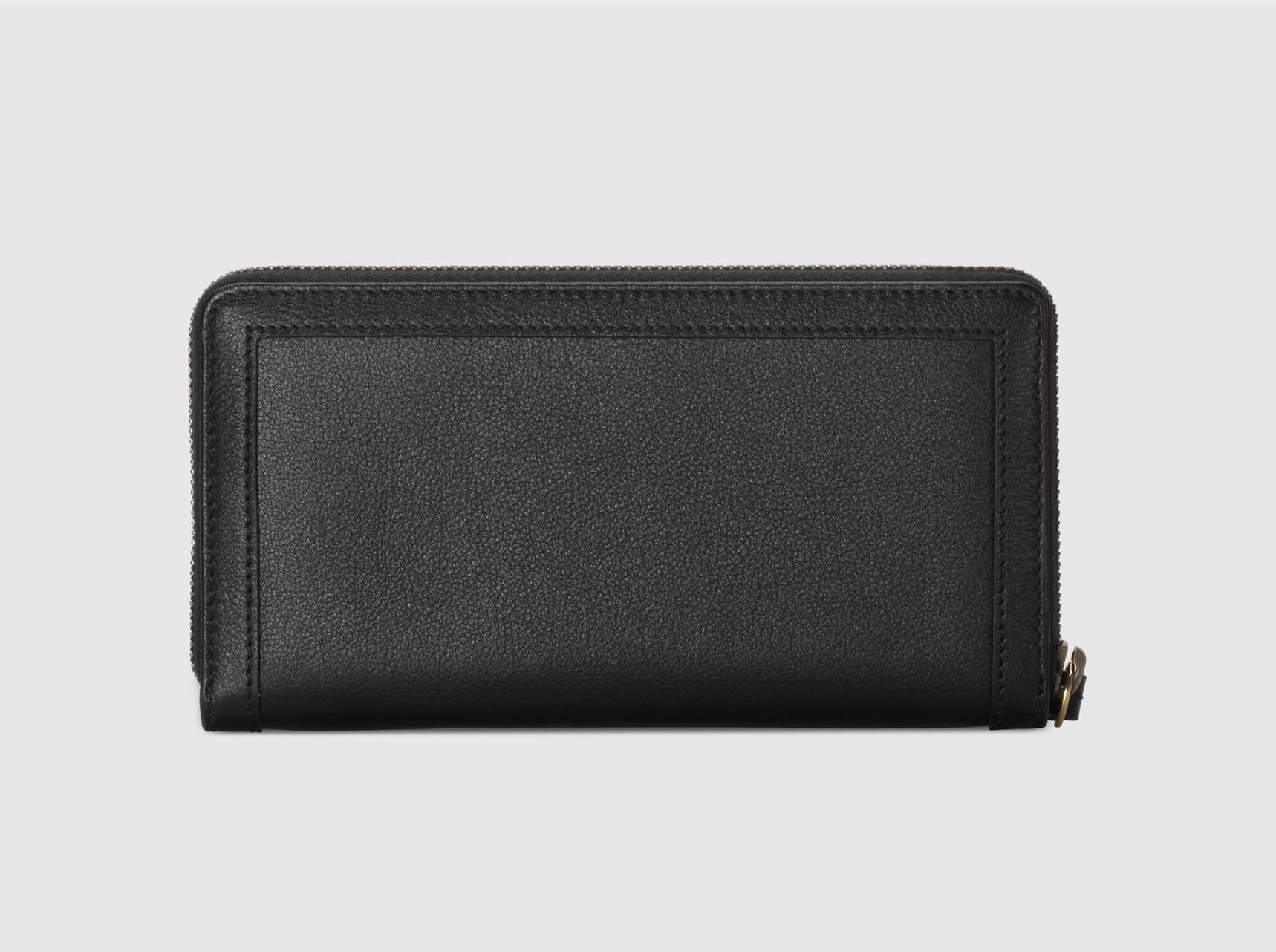 グッチ バンブー コンチネンタルウォレット ラウンド長財布 レザー ブラック 658634 17Q0T 1000