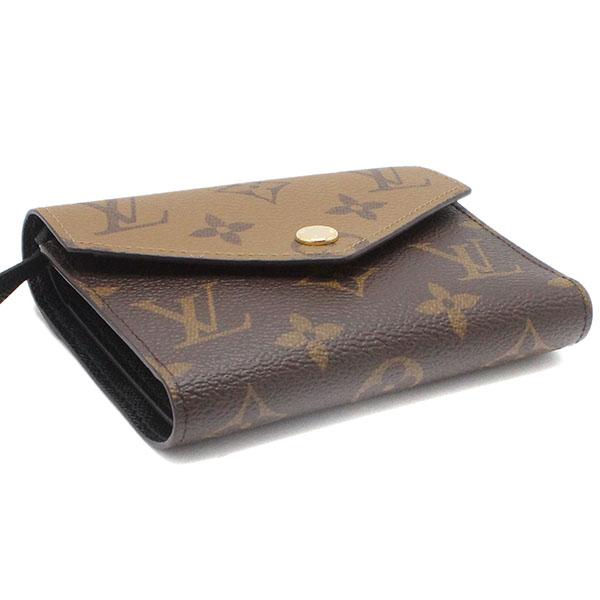 ルイヴィトン モノグラム･リバース ポルトフォイユ ヴィクトリーヌ 三つ折り財布 M81557