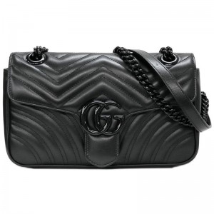 グッチ GUCCI GGマーモント スモールショルダーバッグ ブラック 443497 AACC2 1000