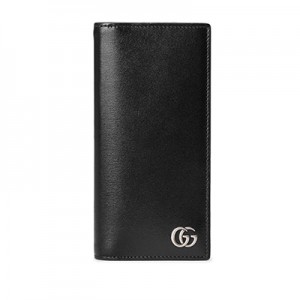 グッチスーパーコピー GUCCI GGマーモント レザー ロングウォレット ブラック 428740 0YK0N 1000
