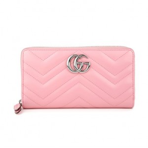 GUCCIスーパーコピー GGマーモント ラウンドファスナー長財布 ピンク 443123 DTD1P 5815