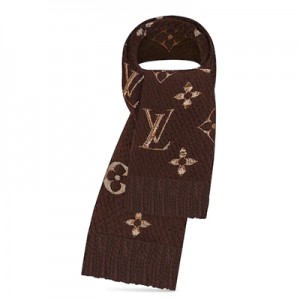 ルイヴィトンマフラー エシャルプ・ロゴマニア シャイン M71383