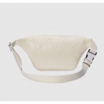 グッチ GUCCI ブラックレザー GGエンボス ベルトバッグ 658582 1W3CN 9022