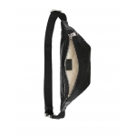 グッチ GUCCI ブラックレザー GGエンボス ベルトバッグ 658582 1W3CN 1000